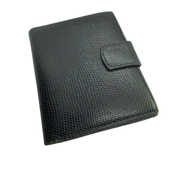 Authentic Salvatore Ferragamo Vara Black Textured Leather Bifold Wallet - Picture 3 of 8